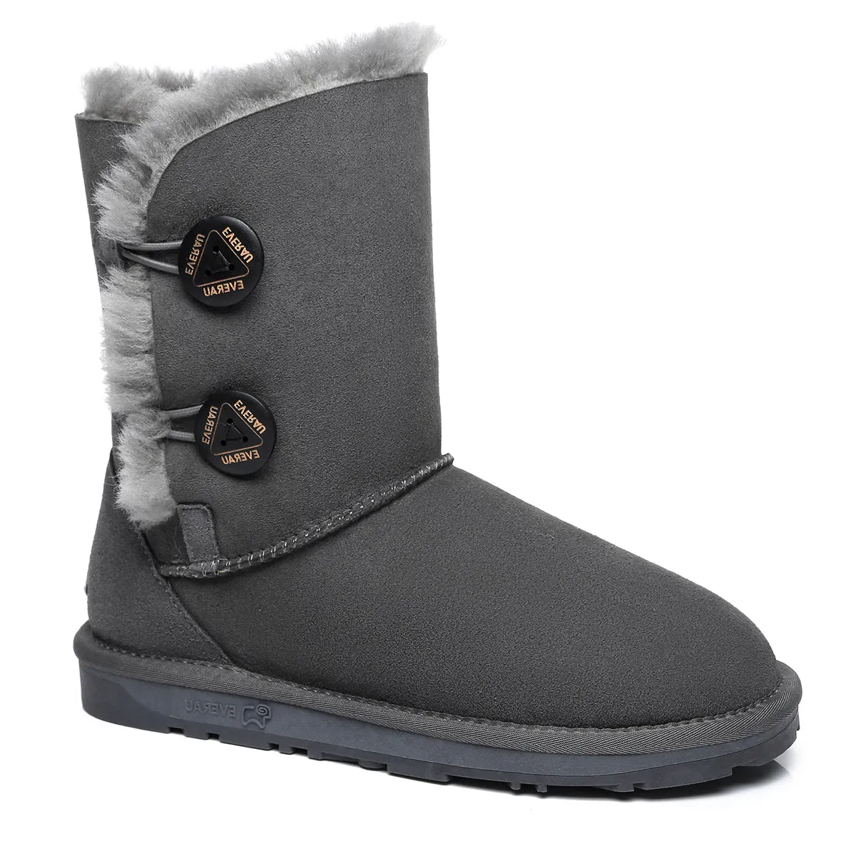 Short Twin Button Women Boots