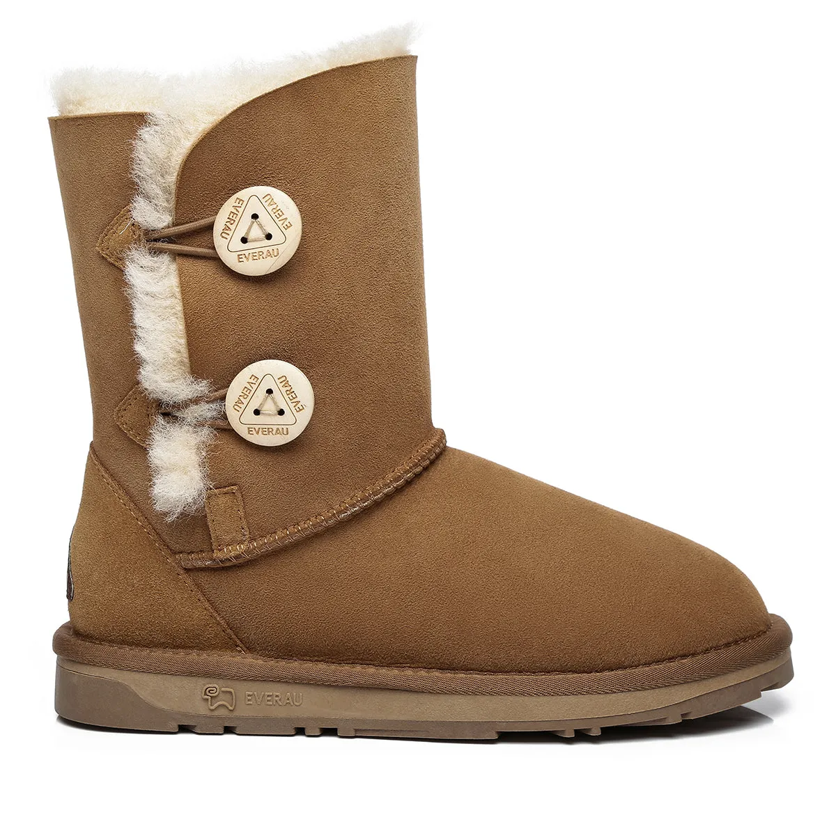 Short Twin Button Women Boots
