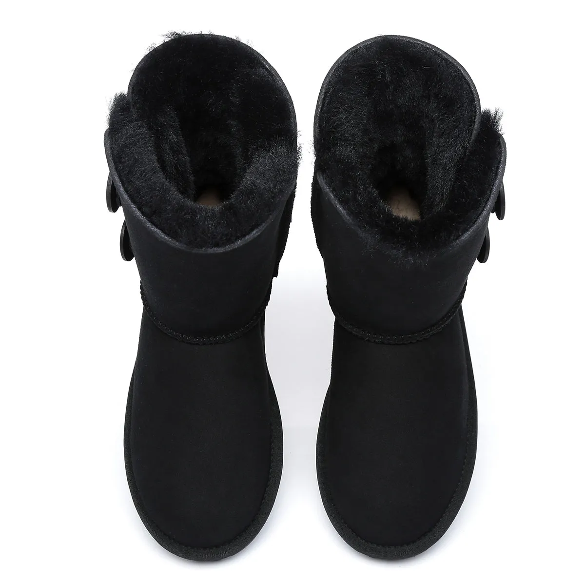Short Twin Button Women Boots