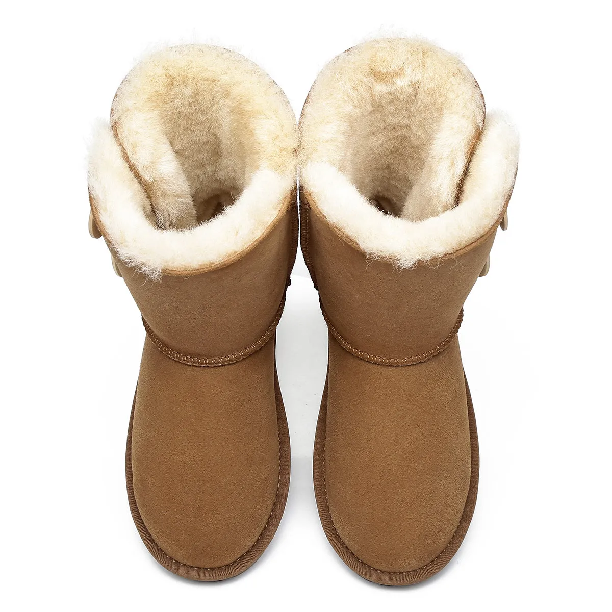 Short Twin Button Women Boots