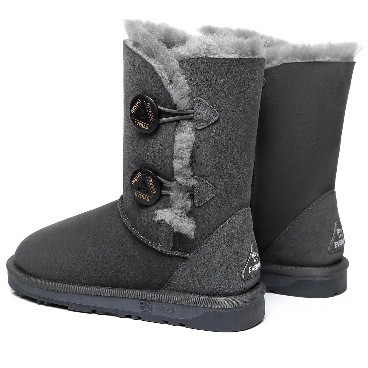 Short Twin Button Women Boots