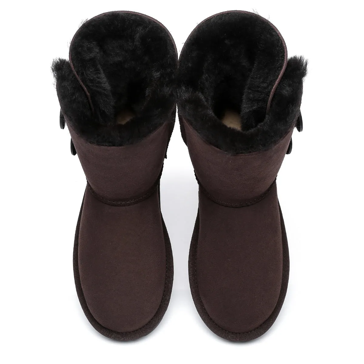 Short Twin Button Women Boots