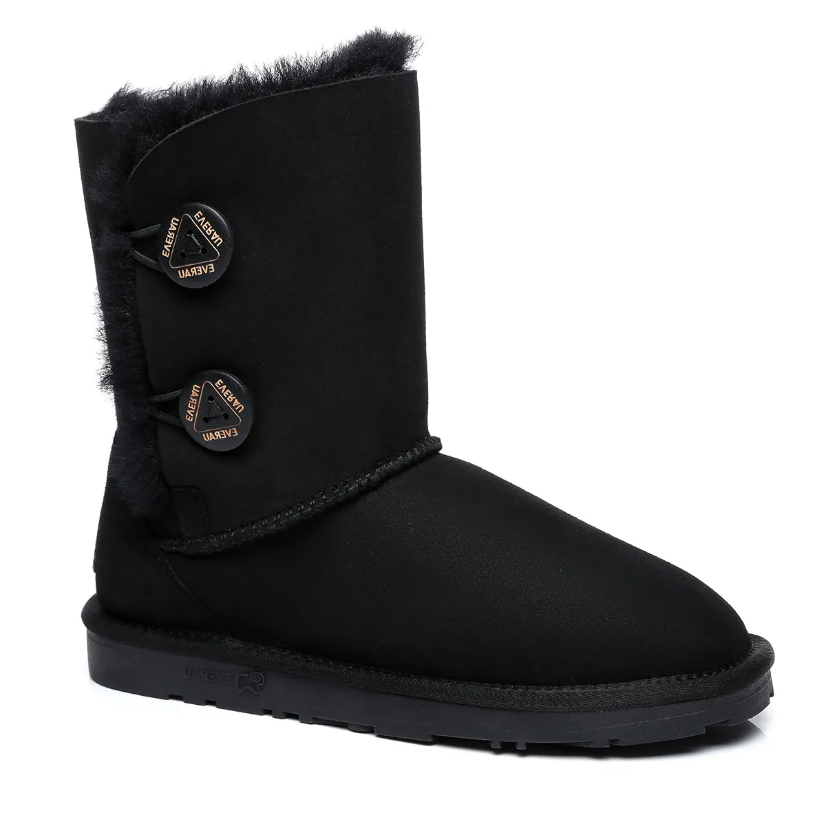 Short Twin Button Women Boots