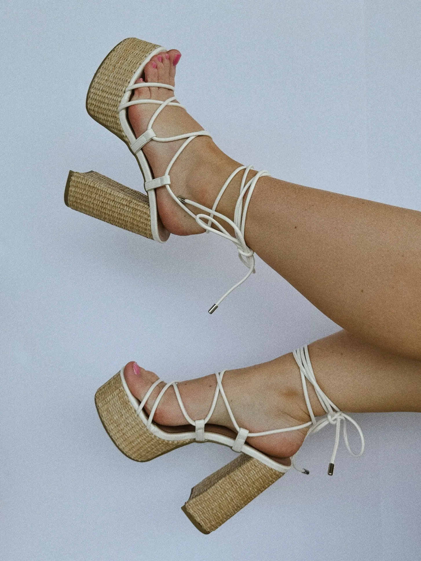 Sienna Platform Heels - White