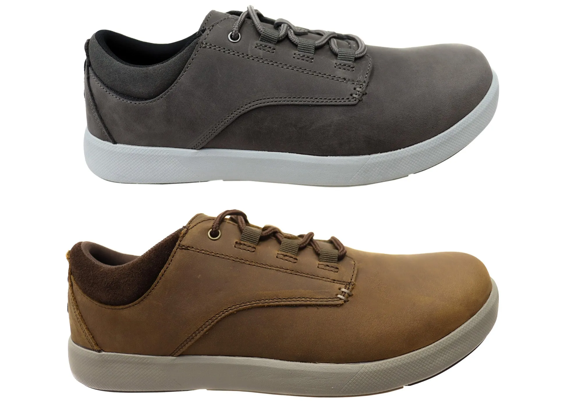 Slatters Griffin Mens Comfortable Leather Lace Up Casual Shoes