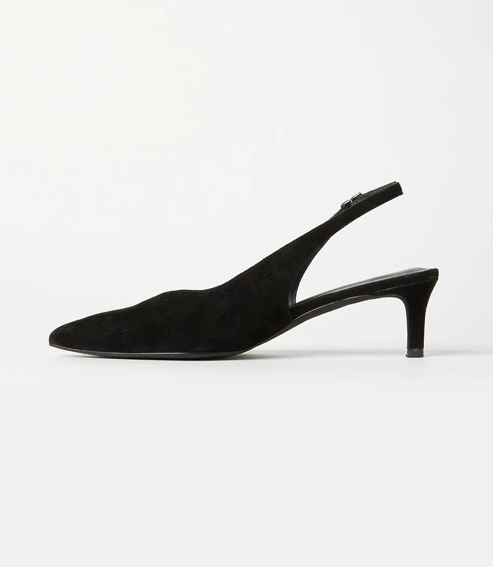 Slingback Stacked High Heels