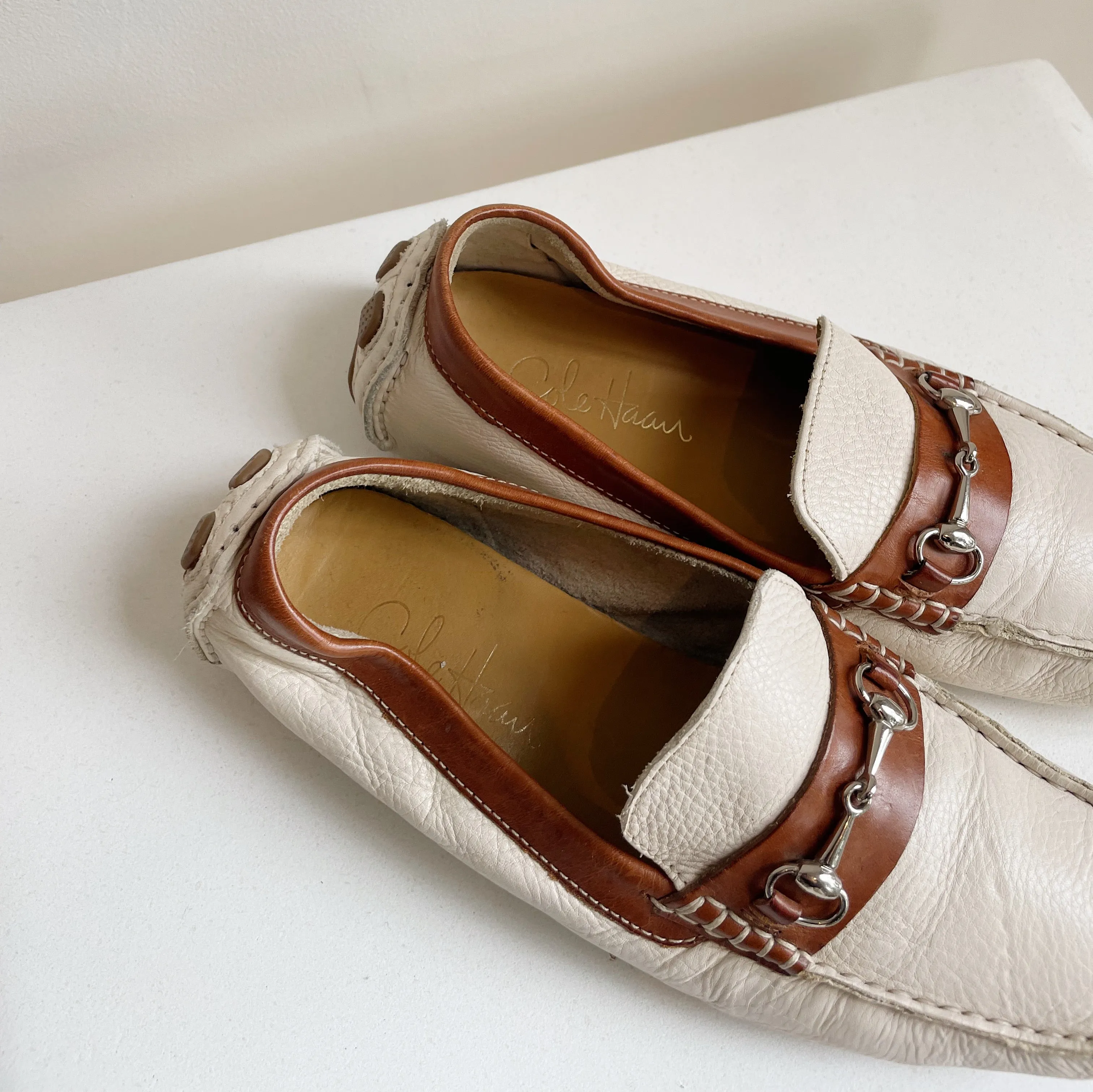 Soft Leather Bit Loafers | Size 7.5