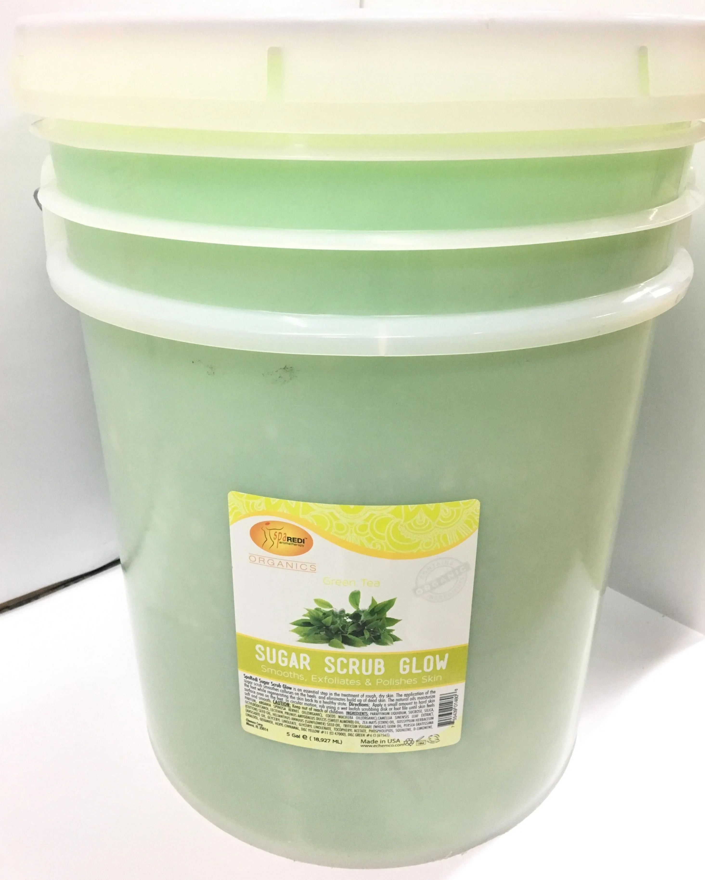 Spa Redi - Sugar Scrub Glow - Green Tea 5Gal