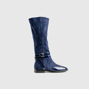 Statement Rider Boot Navy Car030