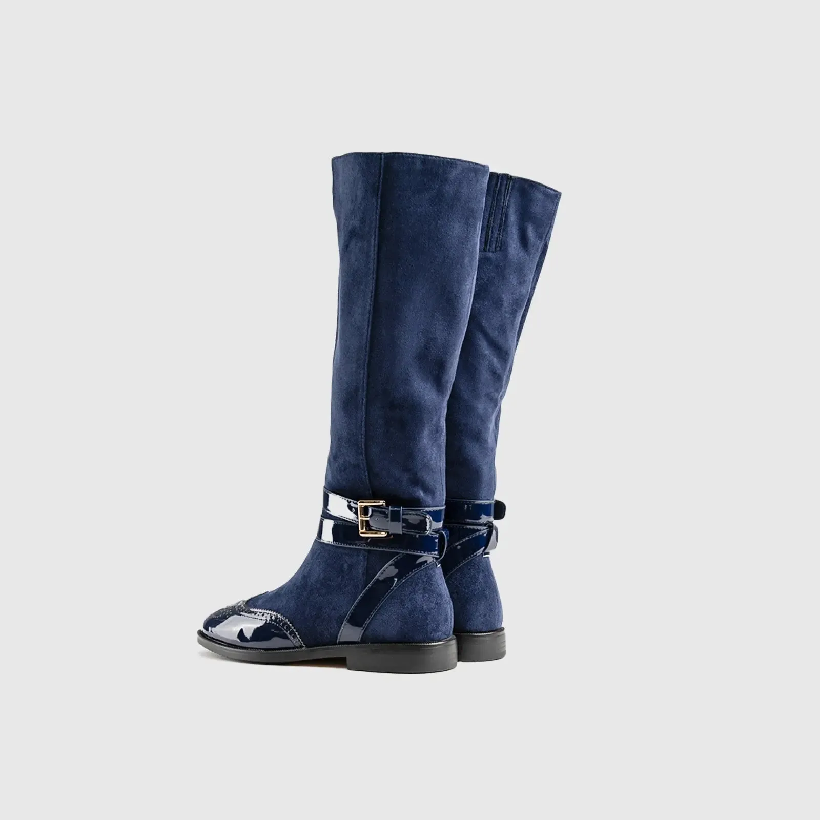 Statement Rider Boot Navy Car030