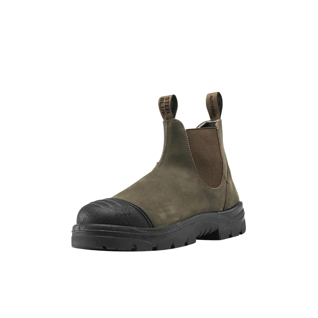 Steel Blue Hobart Scuff S3  Rustic Brown - 392601