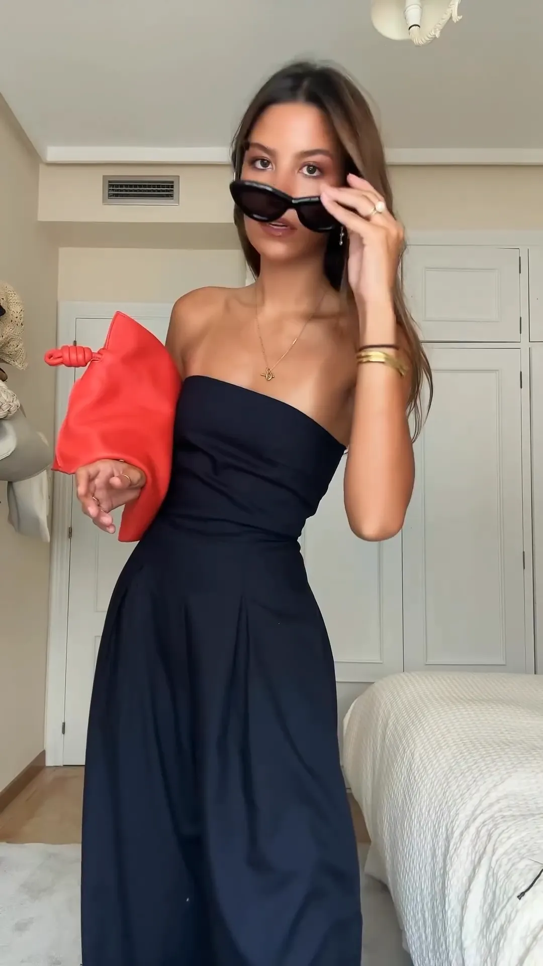 Strapless Wide-Leg Jumpsuit | Cotton | Chic and Comfortable