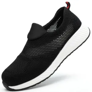 Summer Breathable Work Safety Shoes Men Air Cushion Work Sneakers Anti-Puncture Work Shoes Male Steel Toe Shoes Protective Shoes