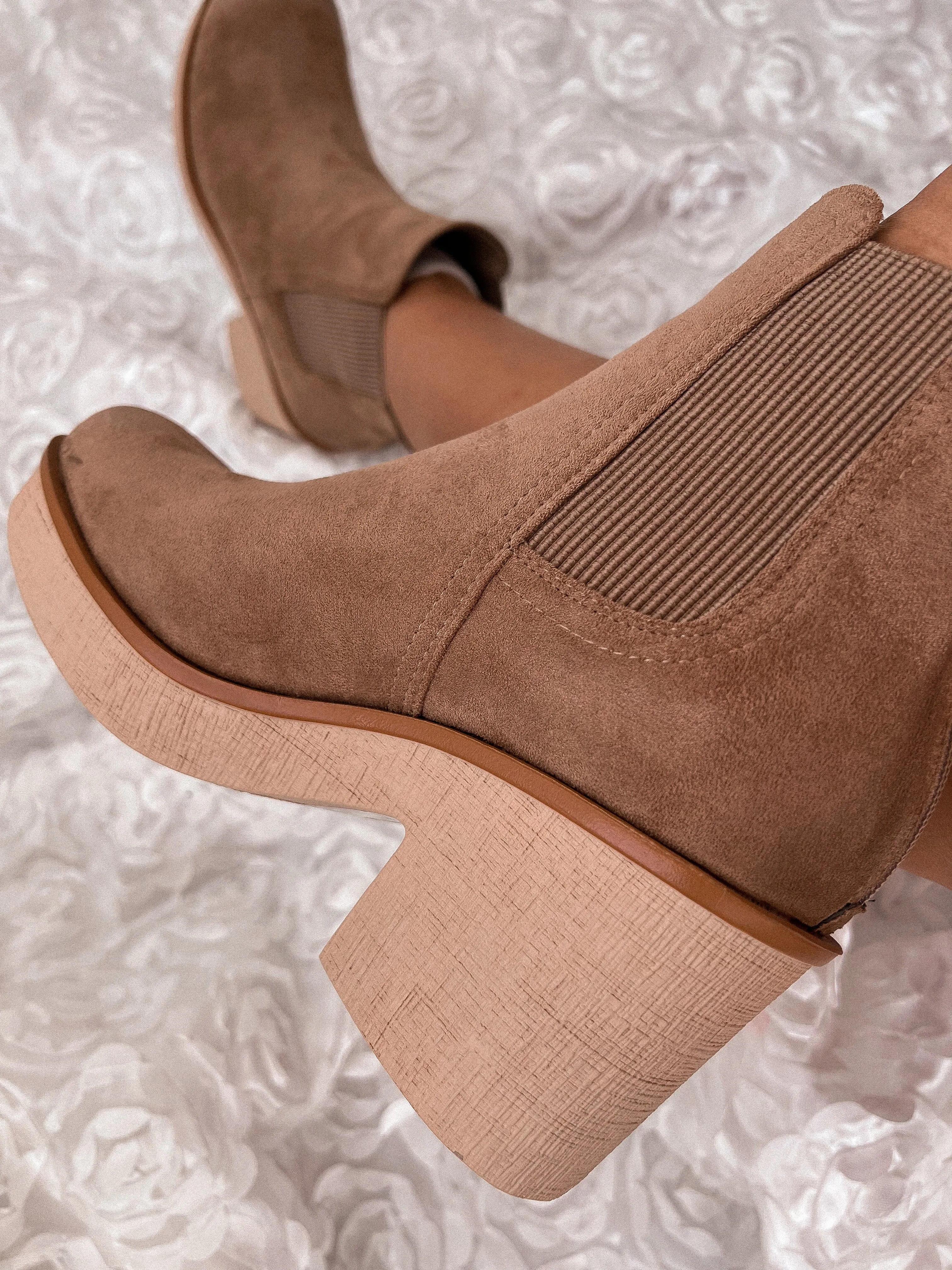take me with you booties *TAUPE*