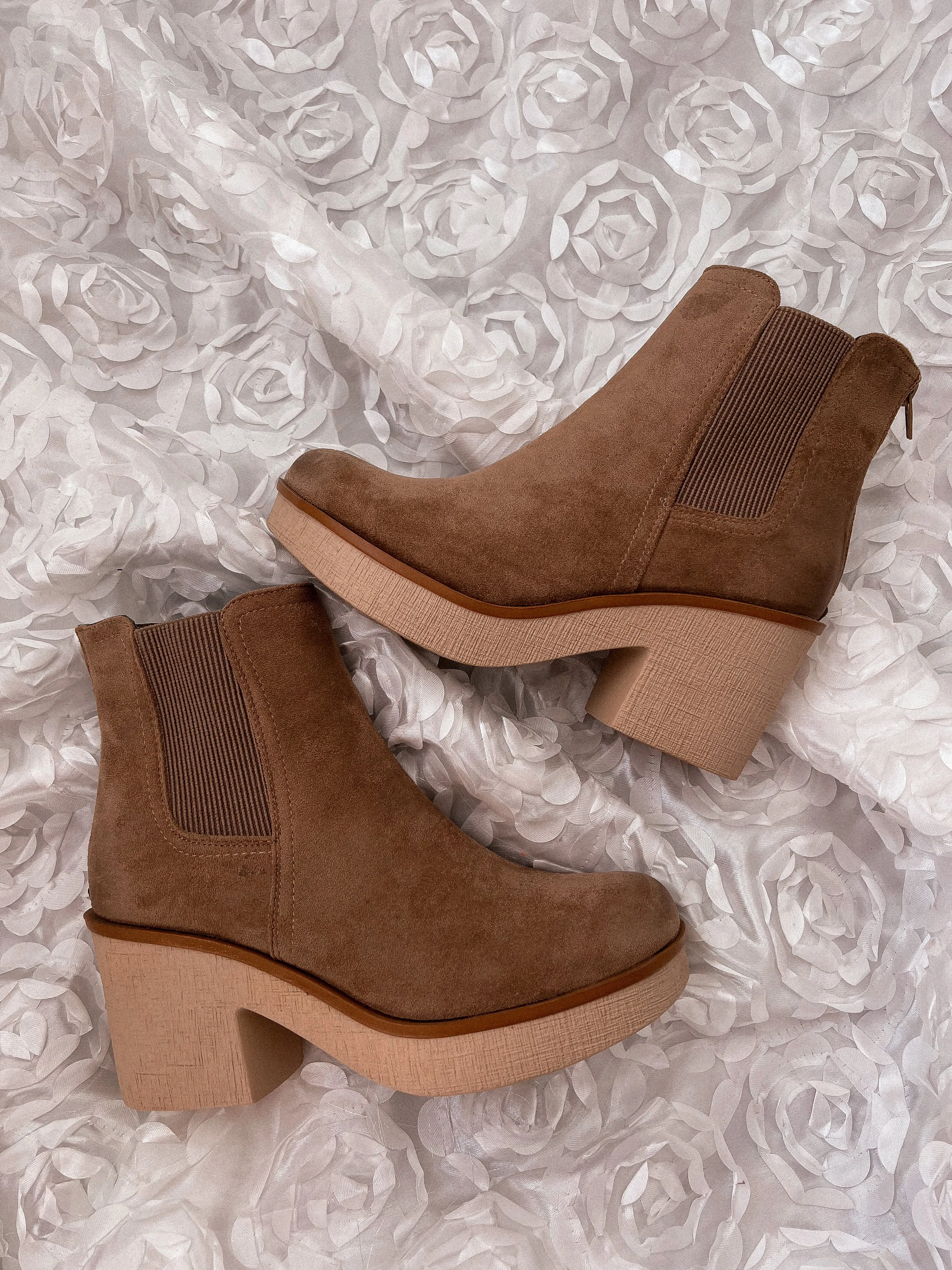 take me with you booties *TAUPE*
