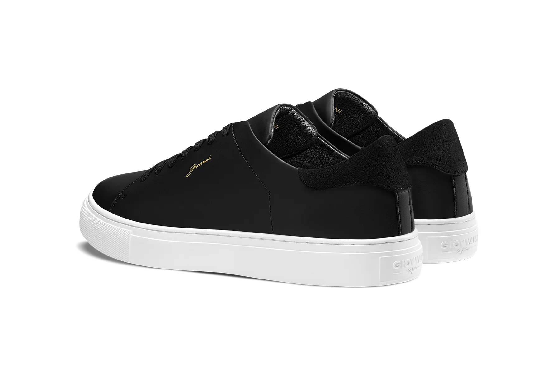 The Lorenzo - Black Leather / White Sole