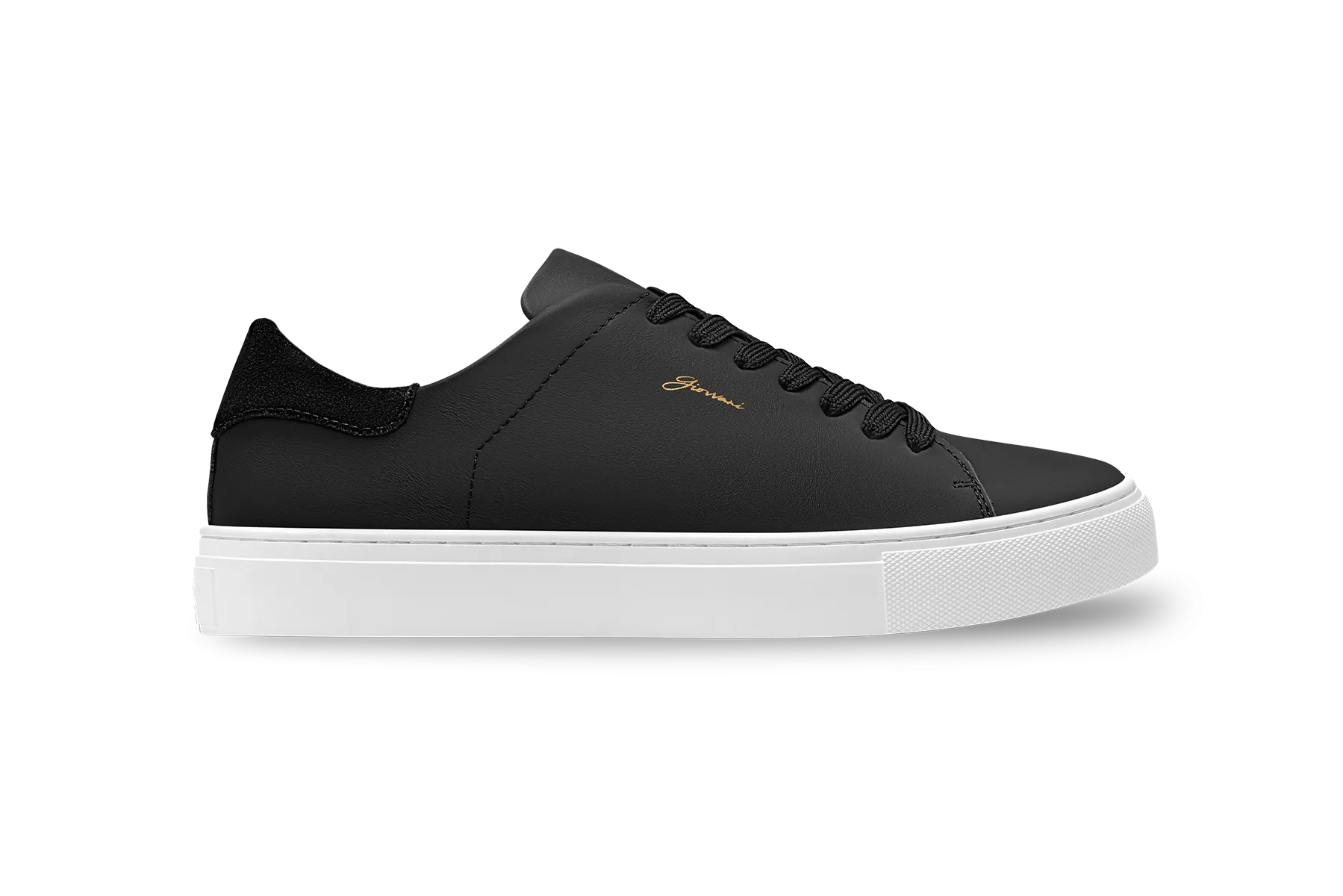 The Lorenzo - Black Leather / White Sole