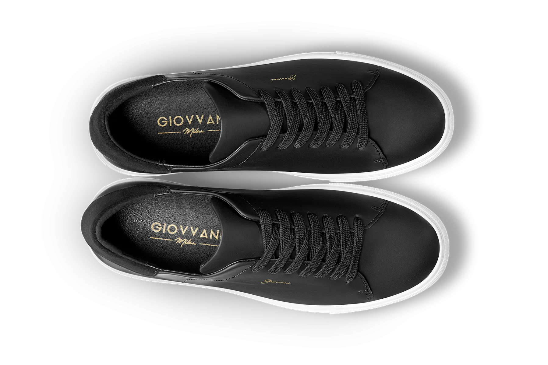 The Lorenzo - Black Leather / White Sole