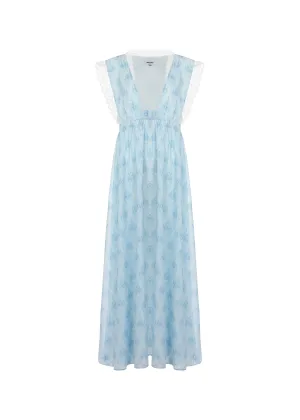 The Prairie Dust Maxi in Blue Fantasy