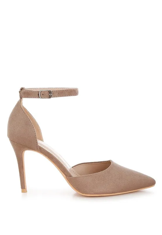Ushra Microfiber Stilettos – Pointed Toe, 3.5-Inch Heel, Sophisticated Style