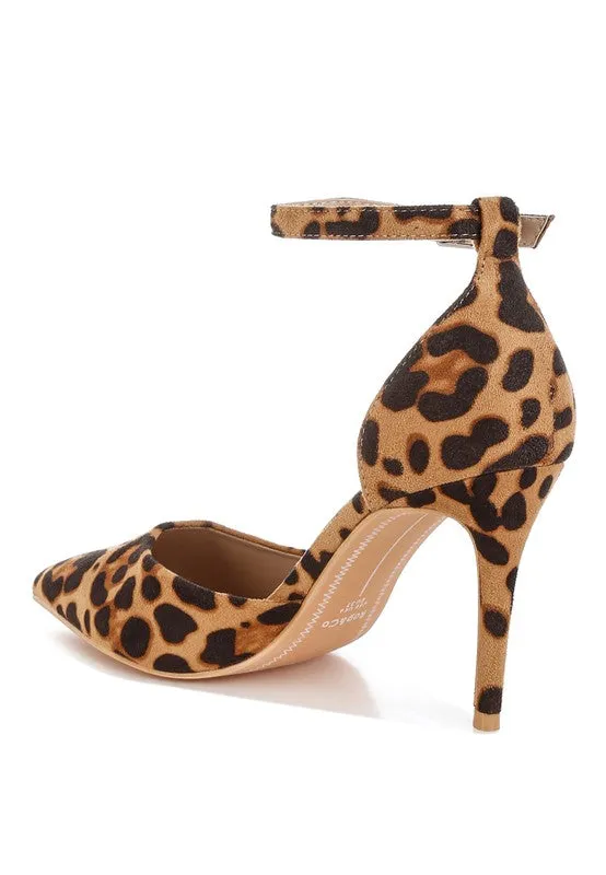 Ushra Microfiber Stilettos – Pointed Toe, 3.5-Inch Heel, Sophisticated Style