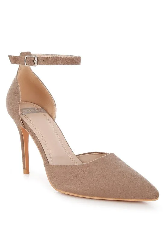 Ushra Microfiber Stilettos – Pointed Toe, 3.5-Inch Heel, Sophisticated Style