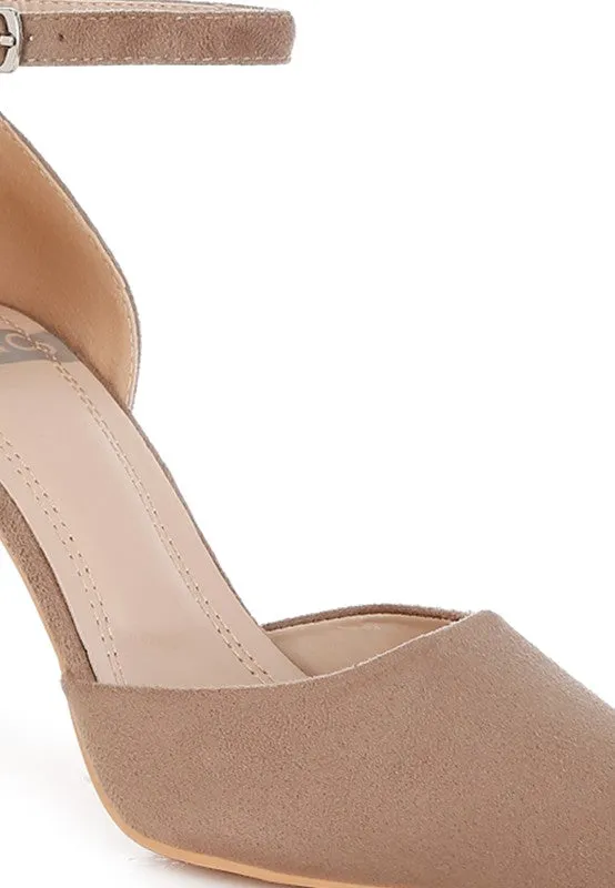 Ushra Microfiber Stilettos – Pointed Toe, 3.5-Inch Heel, Sophisticated Style