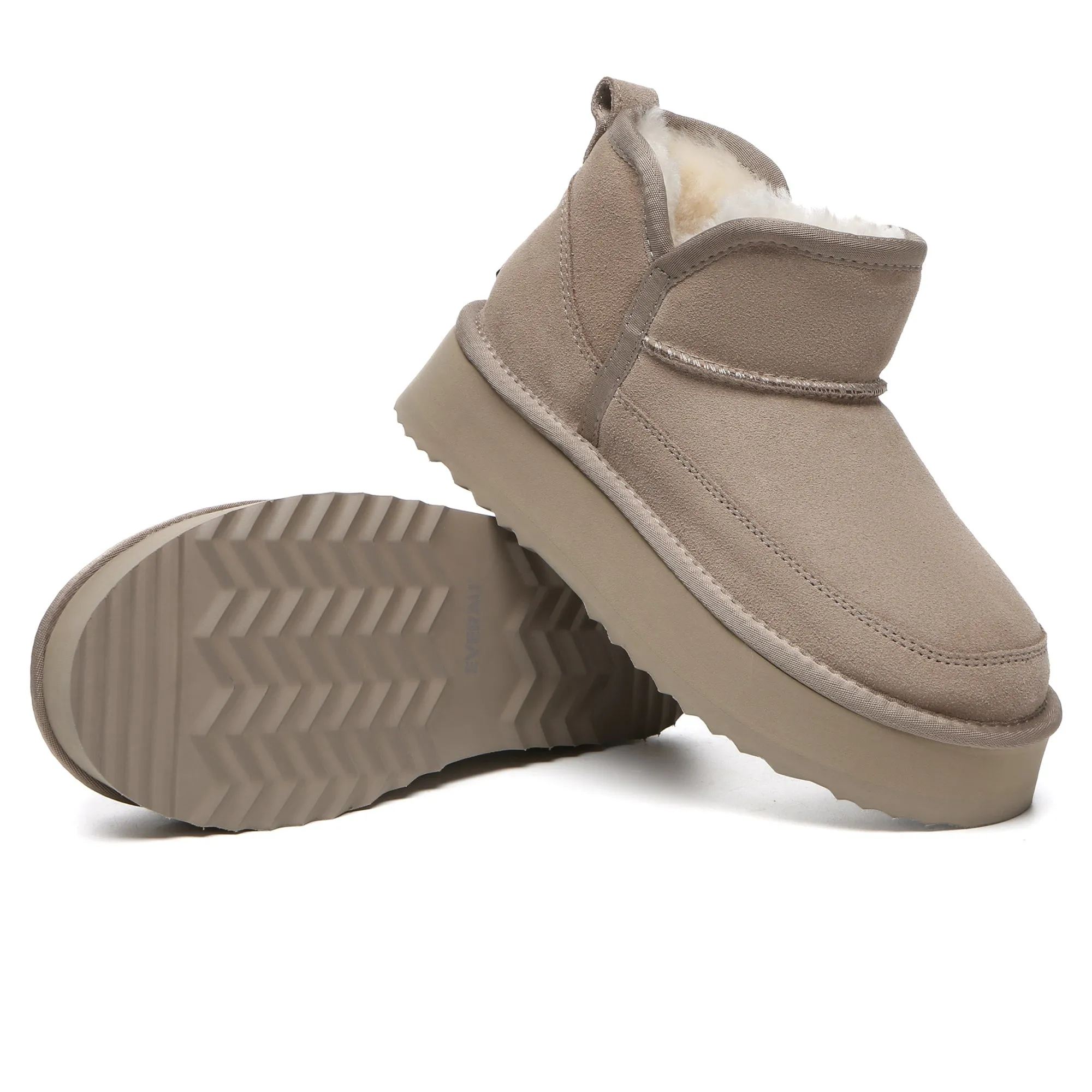 V Ankle Ultra Mini Platform Boots