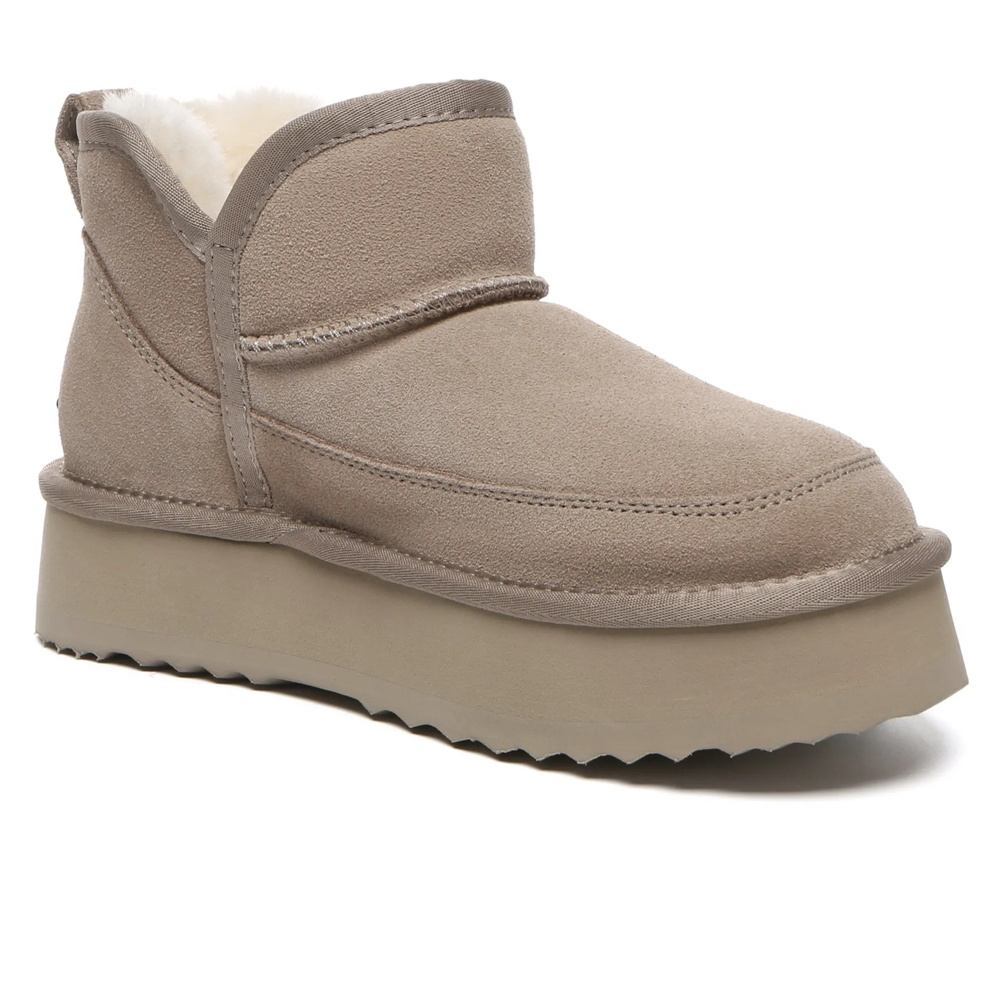 V Ankle Ultra Mini Platform Boots