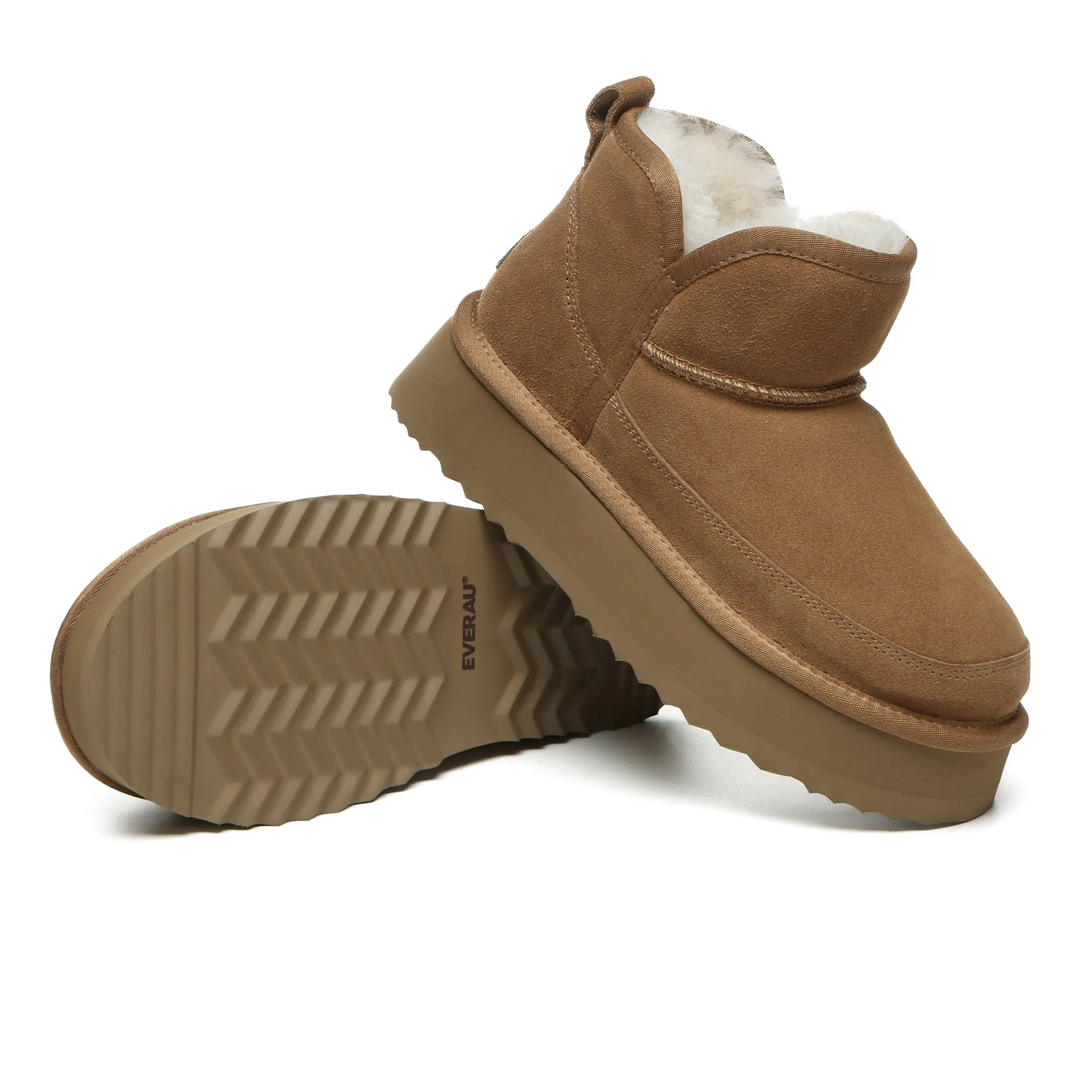 V Ankle Ultra Mini Platform Boots