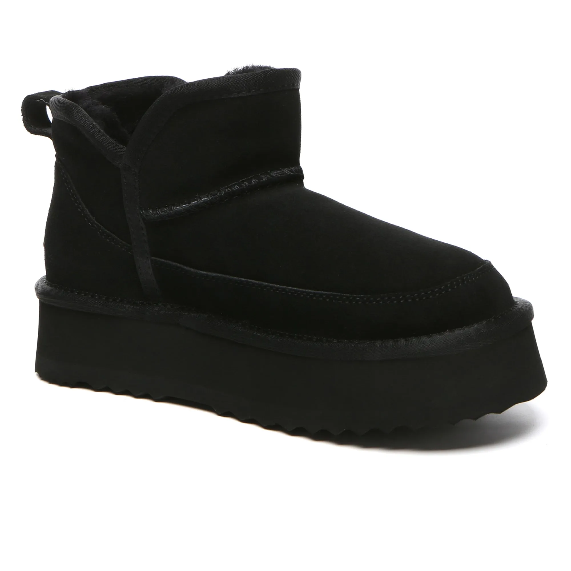 V Ankle Ultra Mini Platform Boots