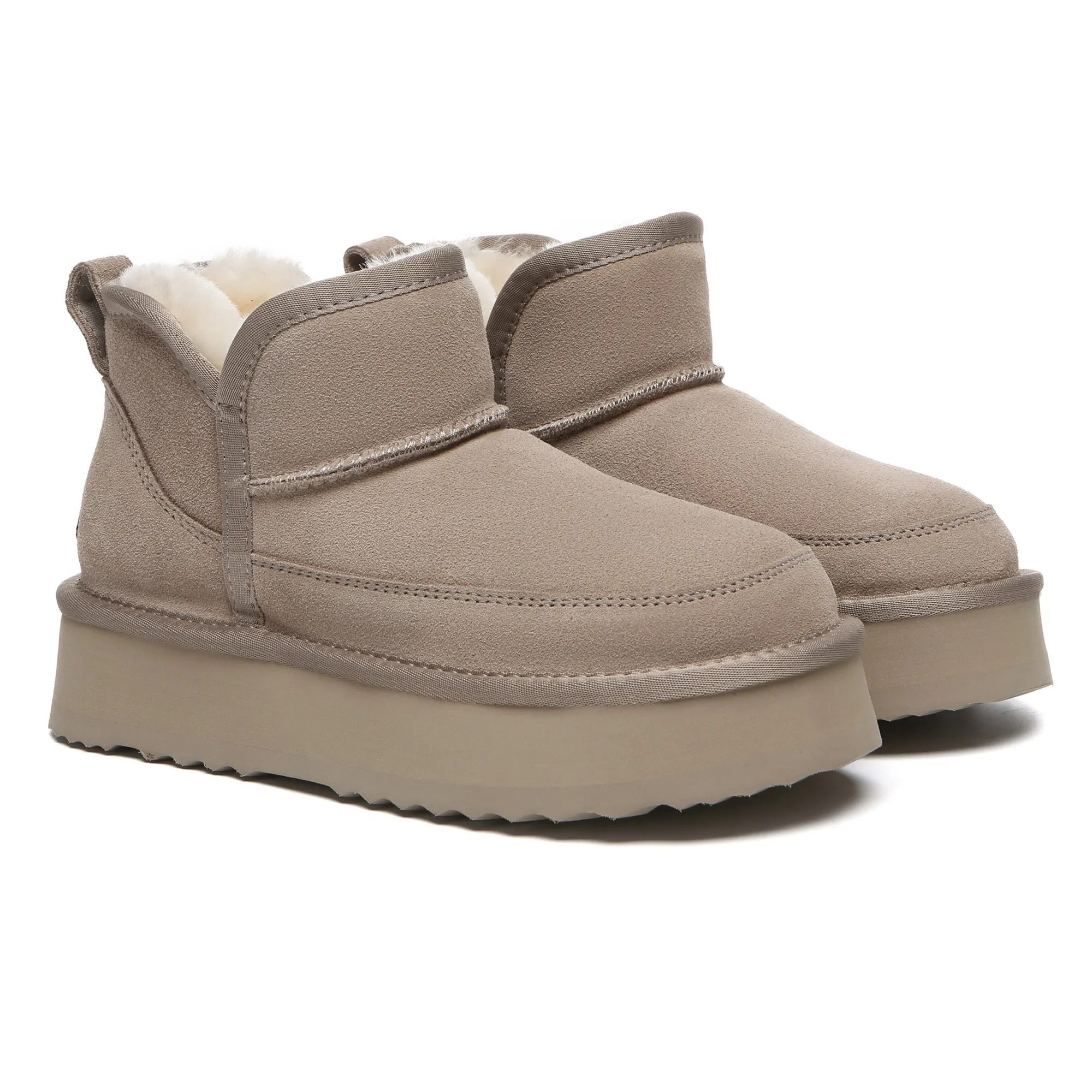 V Ankle Ultra Mini Platform Boots