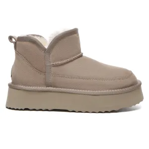 V Ankle Ultra Mini Platform Boots