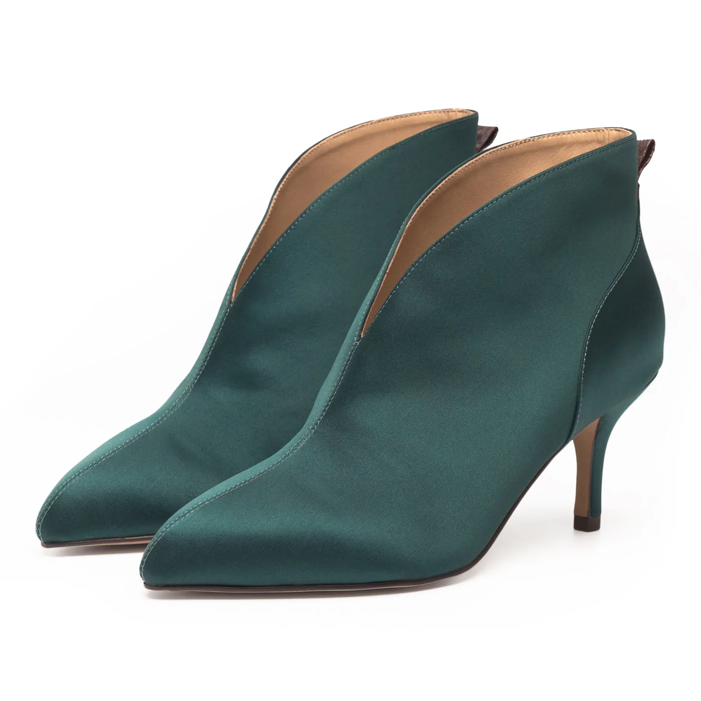 Valentine Low Cut Satin - Dark Forest