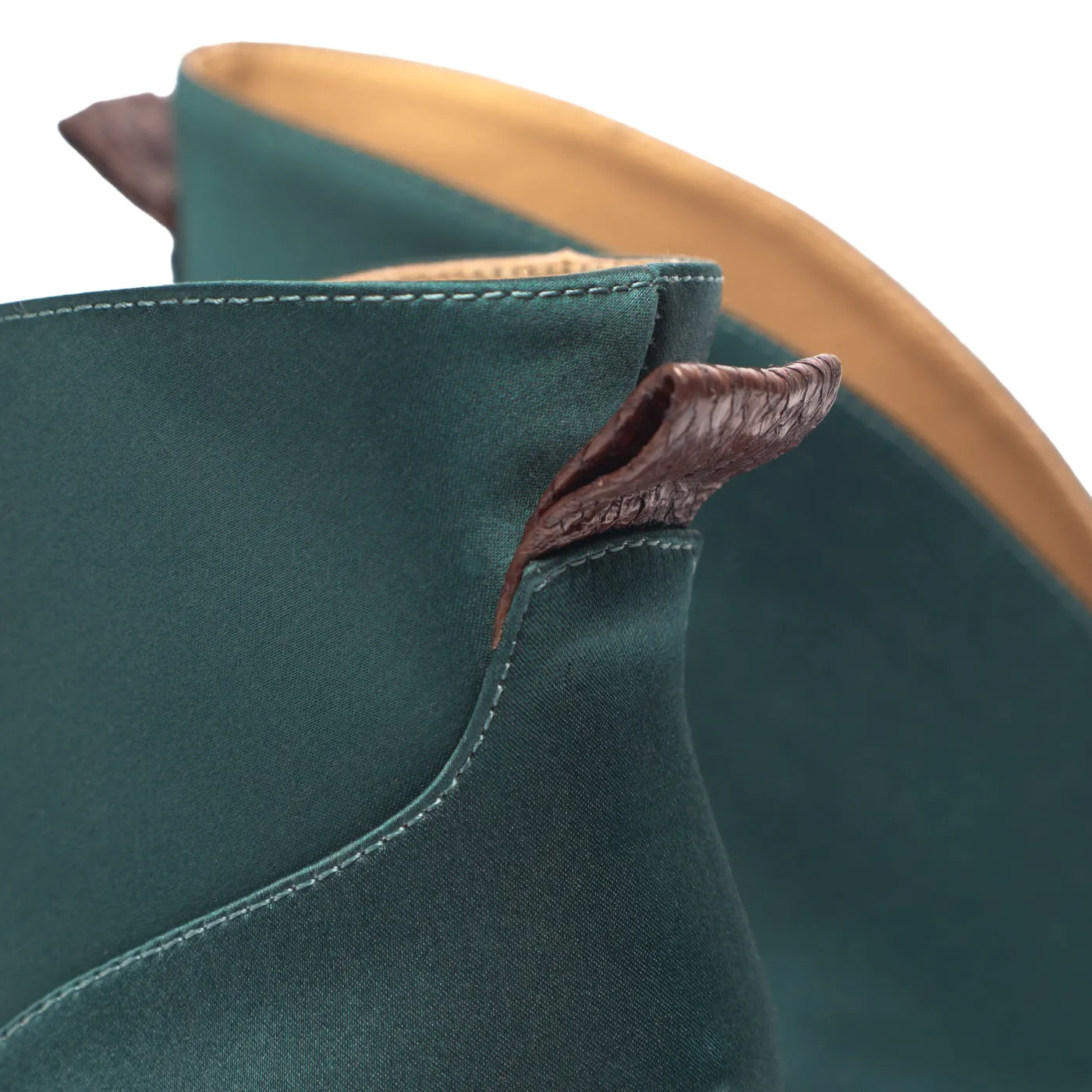 Valentine Low Cut Satin - Dark Forest