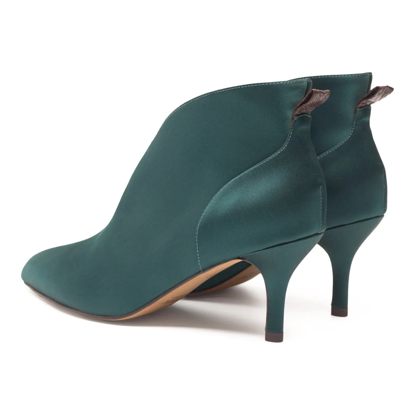 Valentine Low Cut Satin - Dark Forest