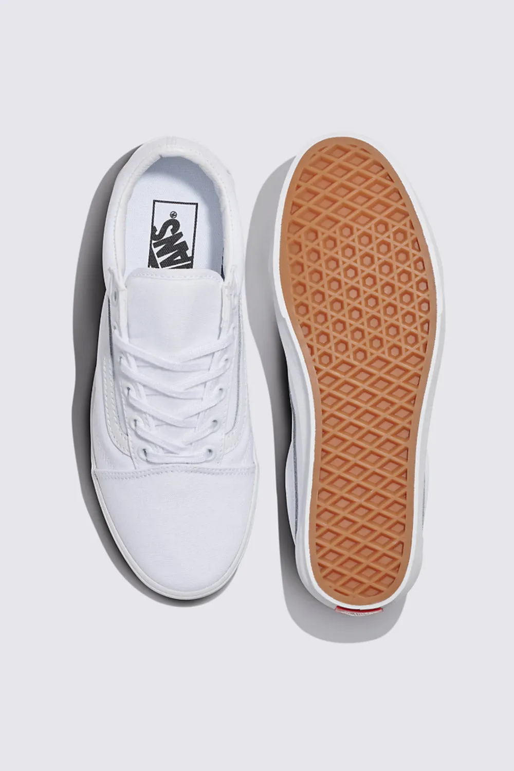 Vans Old Skool LowPro Sneakers in White | VN000D0EWWW1
