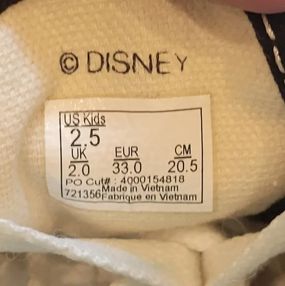 Vans x Disney Aloha Mickey Mouse Hawaii Sneakers Size 2.5