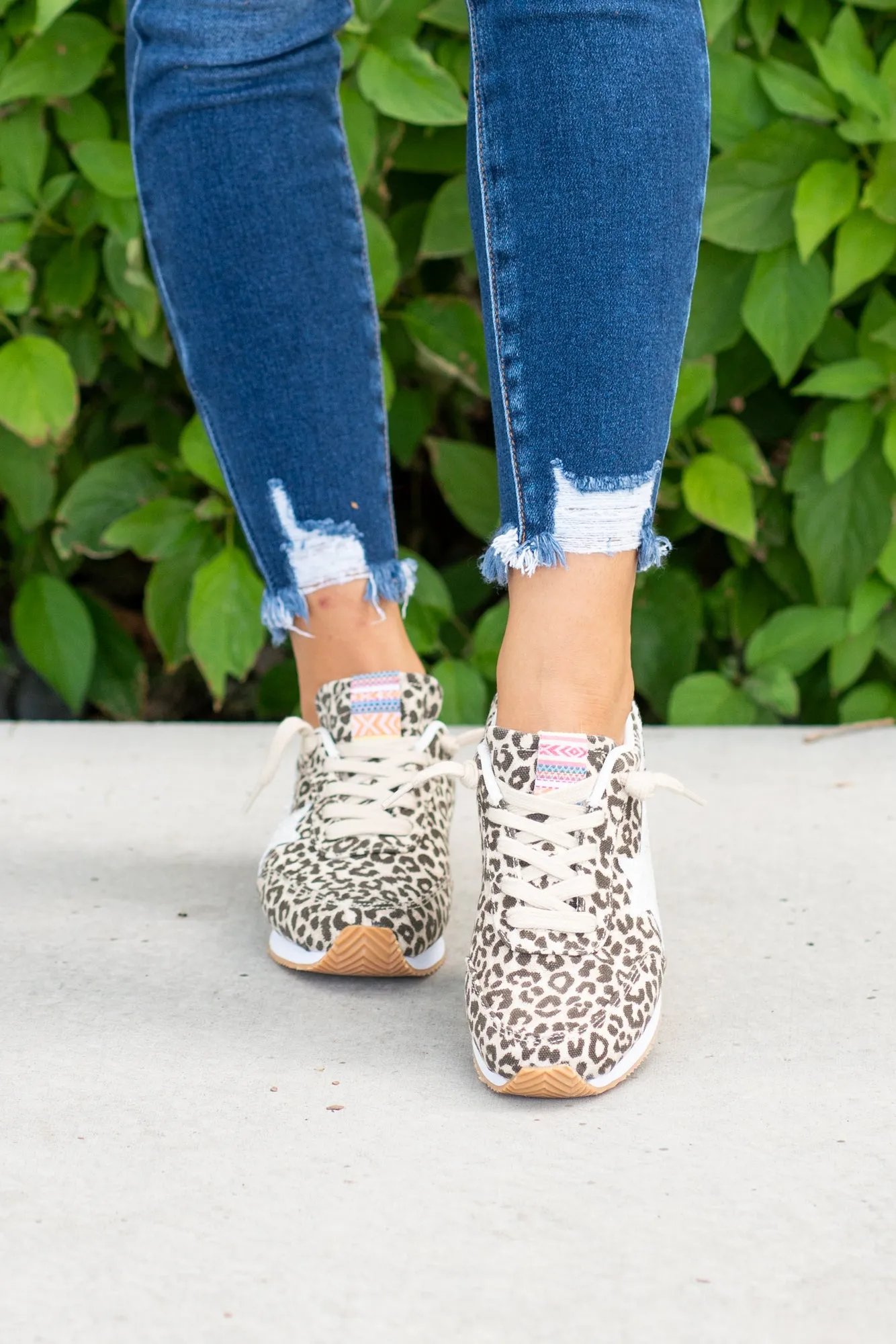 Vintage 2 Star Sneakers Cream Leopard