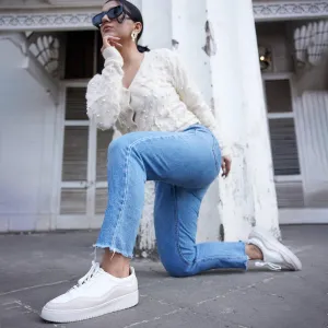 Wave Lowtop Sneakers - Peach