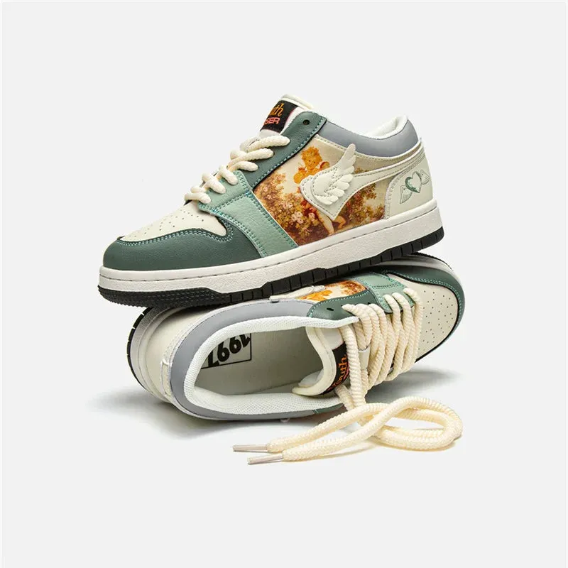 WES Cupid Wing Art Print Unisex Sneakers