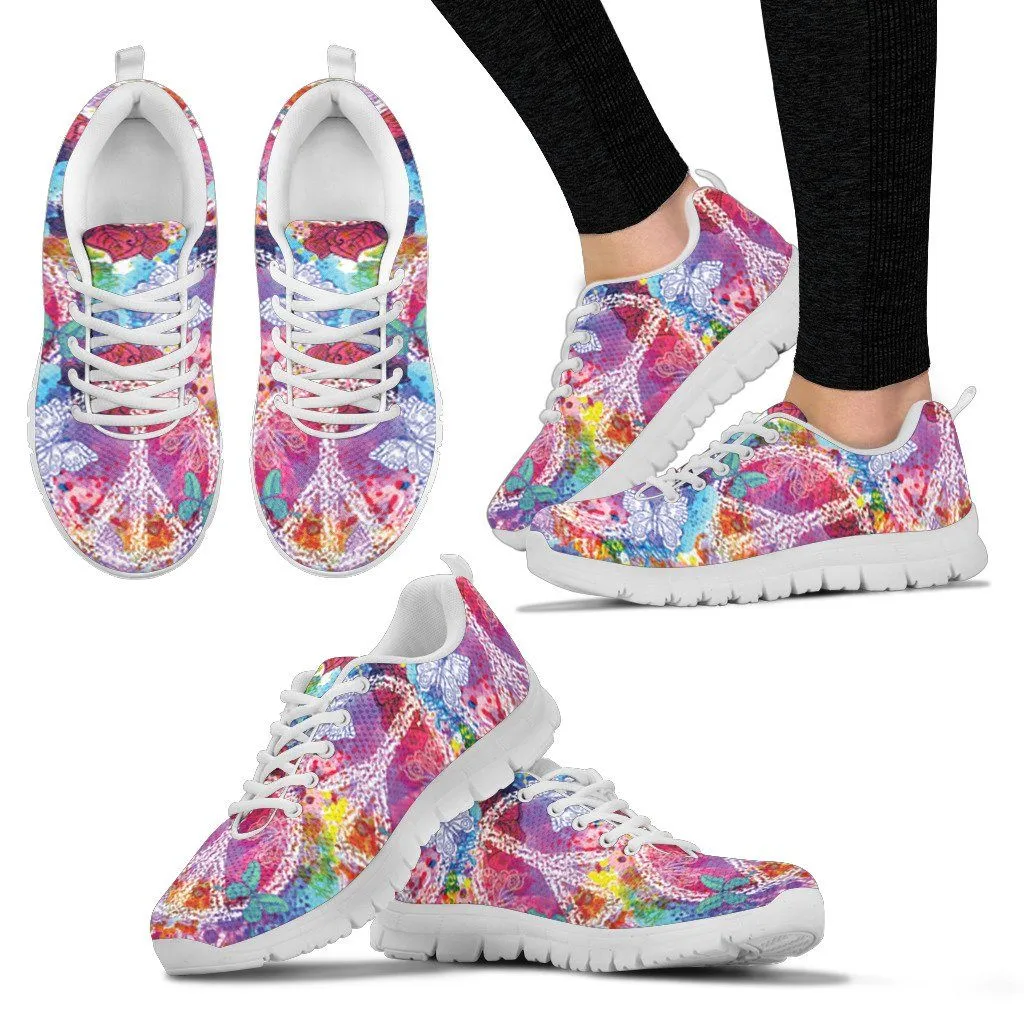 White Colors Of Peace Women's sneakers