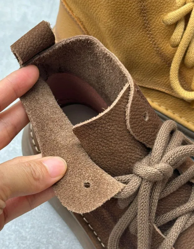 Winter Autumn Soft Soles Comfortable Wide Toe Box Retro Boots