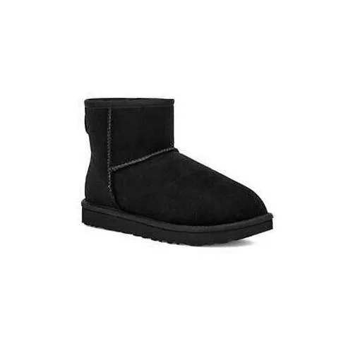 WMNS UGG Classic Mini II Cotton 1016222-BLACK Snow Rain Boots