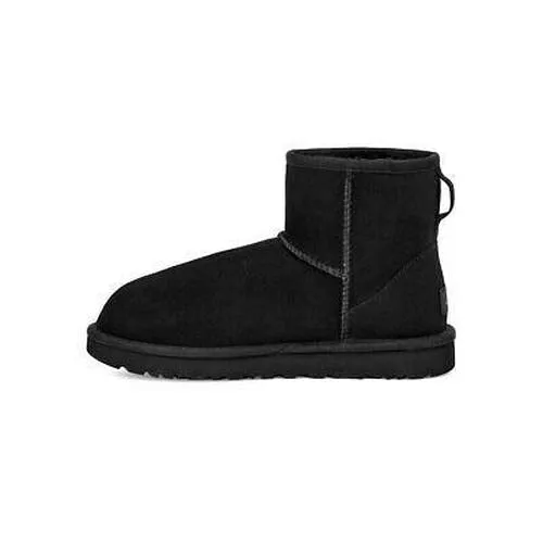 WMNS UGG Classic Mini II Cotton 1016222-BLACK Snow Rain Boots