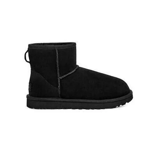 WMNS UGG Classic Mini II Cotton 1016222-BLACK Snow Rain Boots