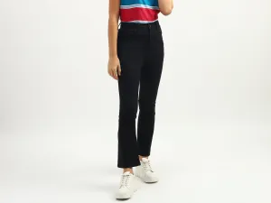 Women Solid Bootleg Jeans