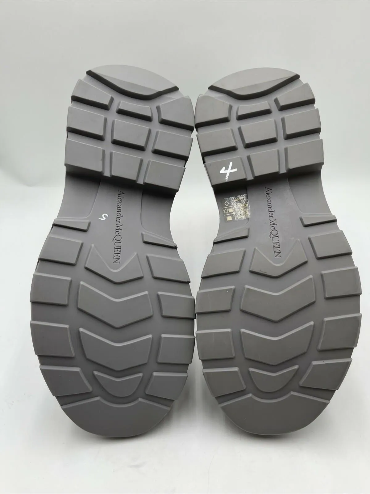 Women’s Alexander McQueen Sock Boots Light Grey Size 43 - Very Good