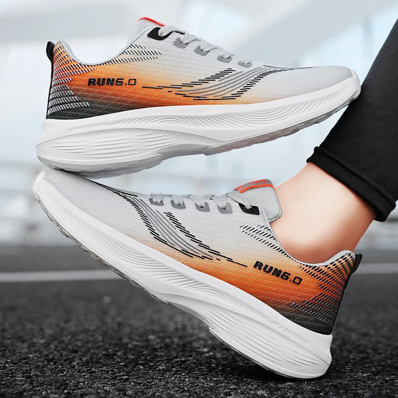 Women's & Men's Breathable Lightweight Flying Woven Mesh Running Sneakers