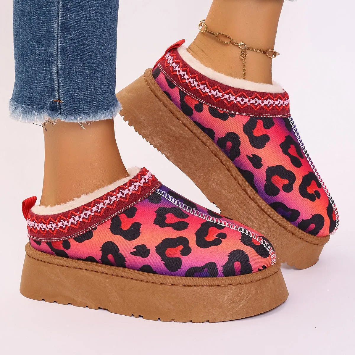 Women's Cartoon Ankle Boots Comfortable Winter Short Boots